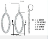 Sterling Silver Semi Mount Earrings Setting Round RD 5x5mm - Syzjewelry